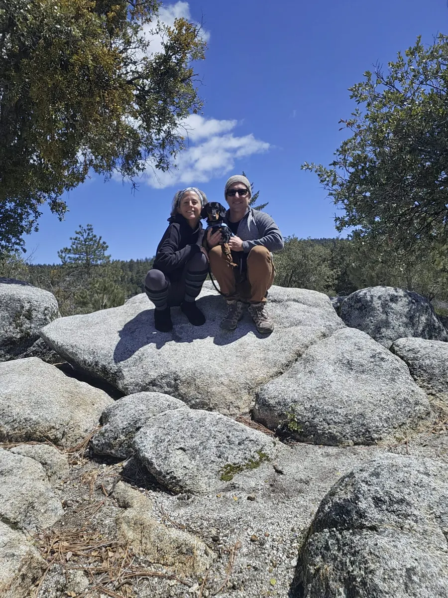 Jason Ferrone hiking in the Southern California high desert